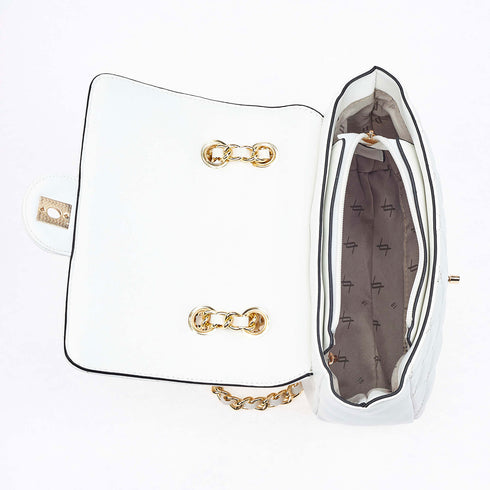 Verde Γυναικεία Τσάντα Ώμου 16-6855 Λευκό